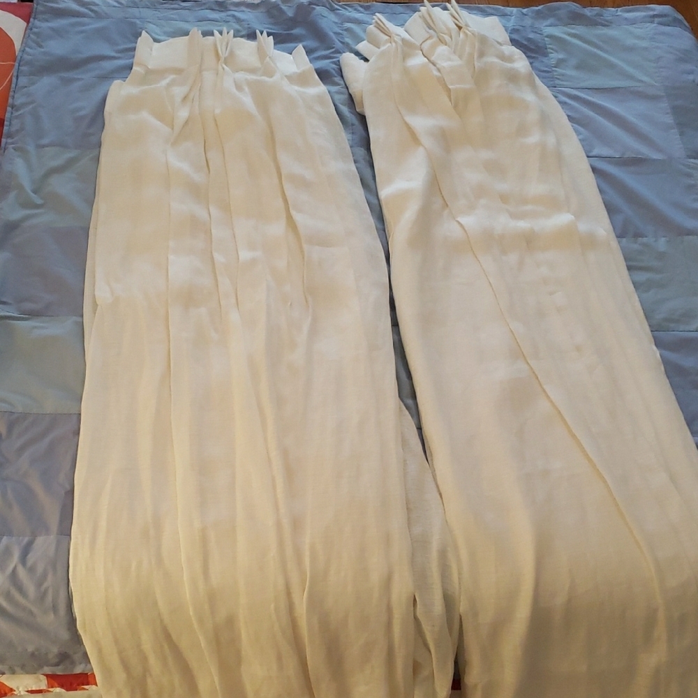 Custom Made Ecru Pinch Pleat Sheers